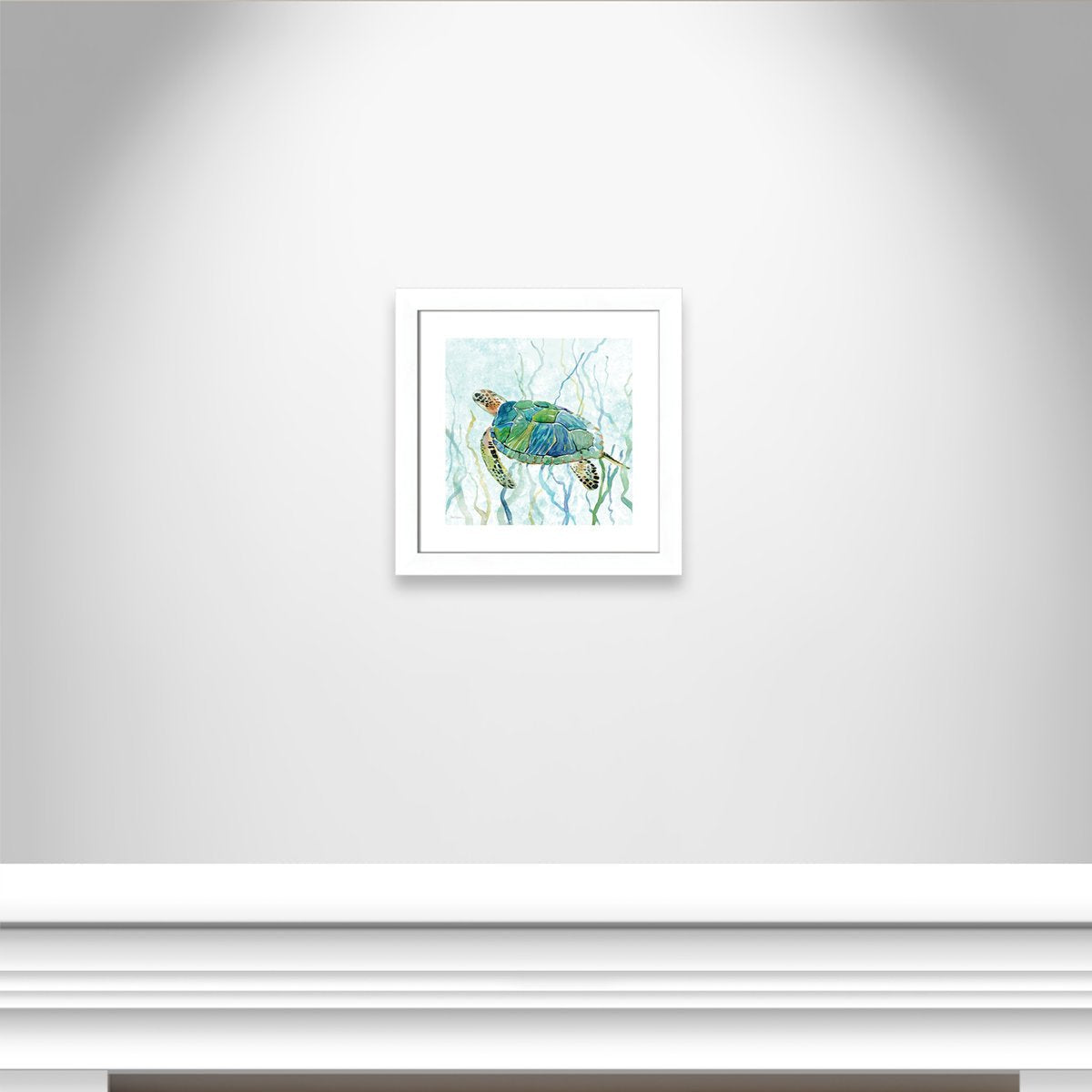 Sea Turtle Swim II Painting Print - From Where - 
