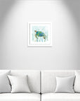 Sea Turtle Swim II Painting Print - From Where - 