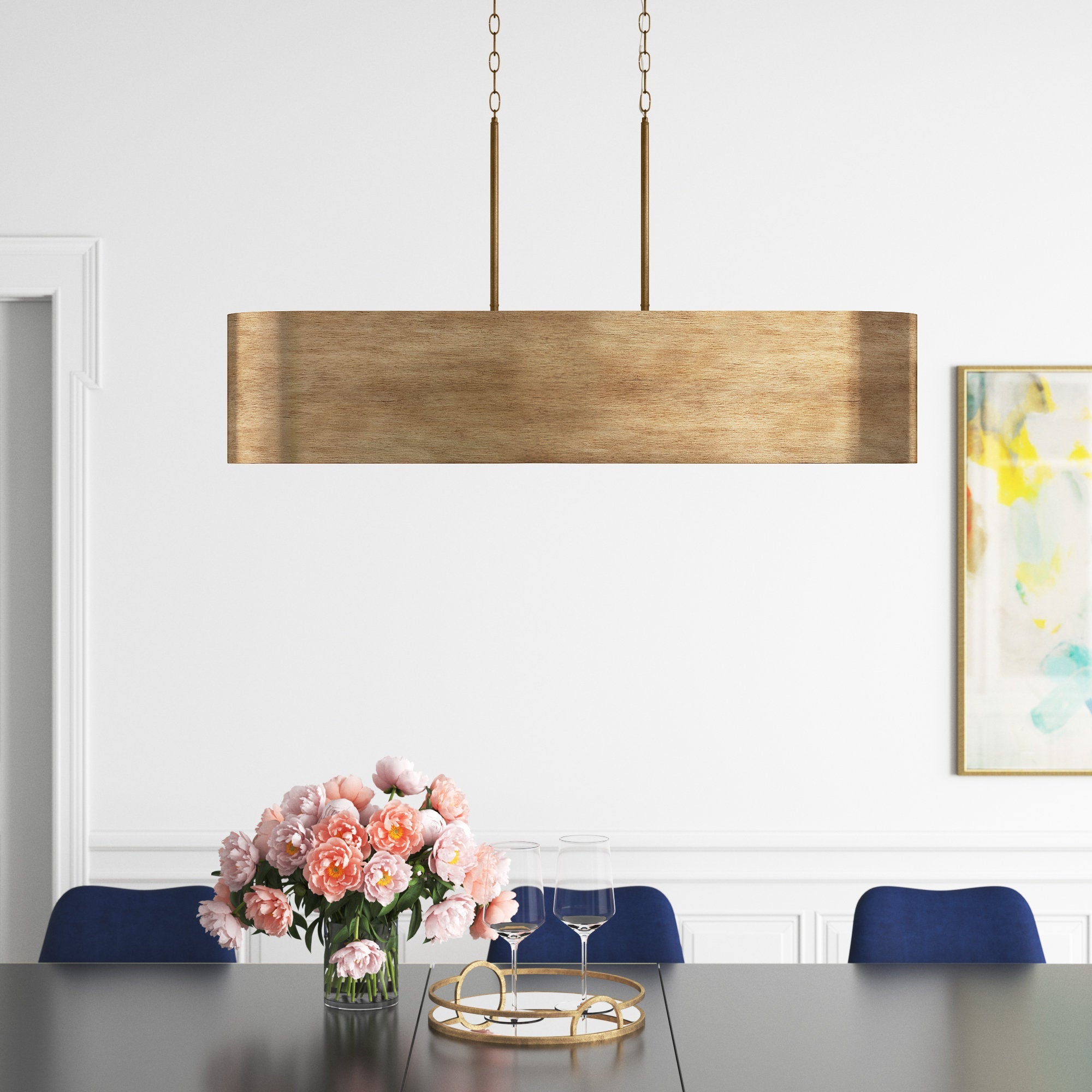 Seamus 5 - Light Linear Pendant Light - From Where - 