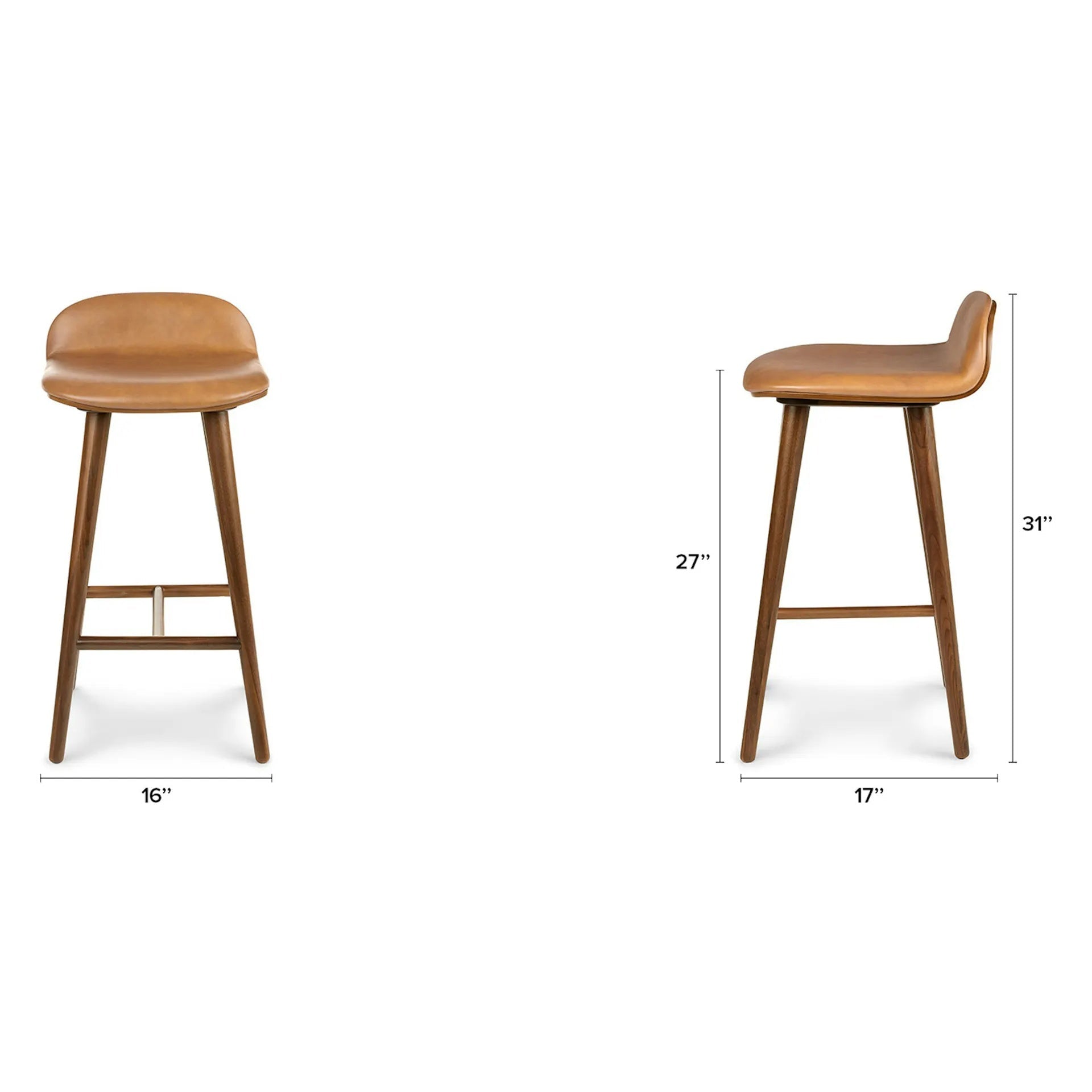Sede Leather Counter Stool - From Where Finds -