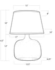 Seeded Glass Table Lamp - From Where - 