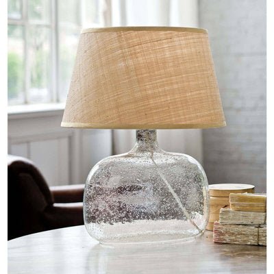 Seeded Glass Table Lamp - From Where - 