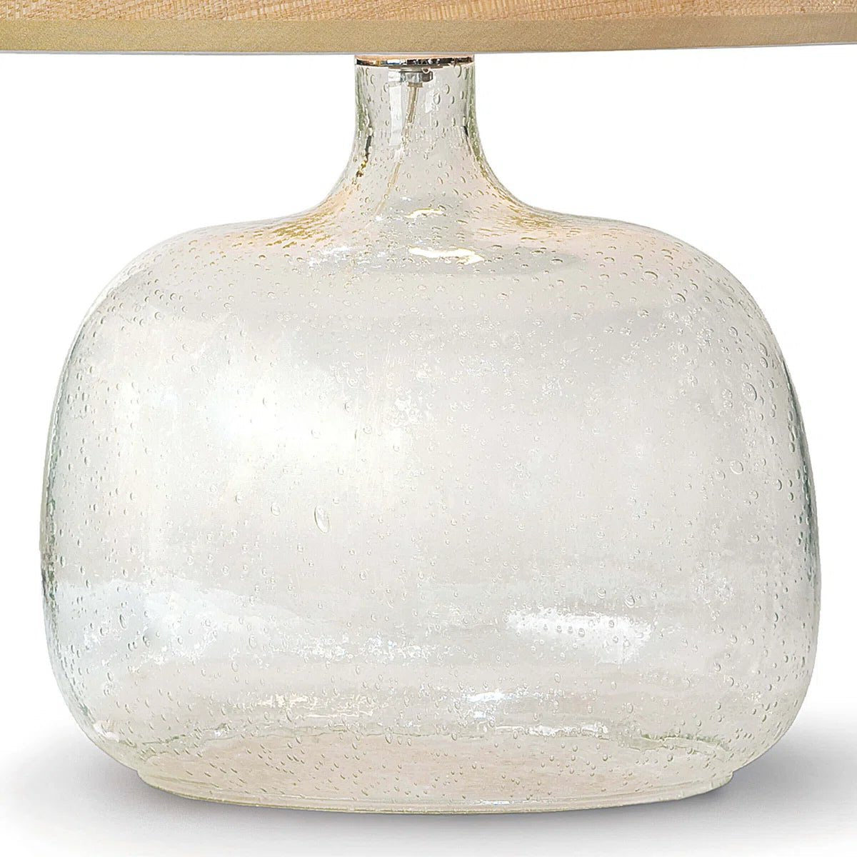 Seeded Glass Table Lamp - From Where - 