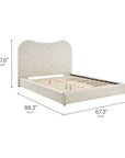 Seluna Boucle Queen Platform Bed - From Where Finds - 