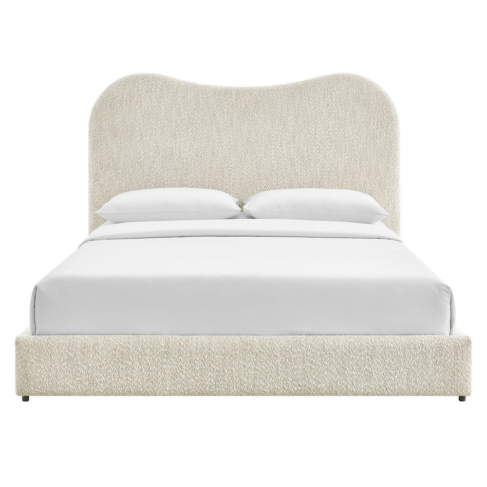 Seluna Boucle Queen Platform Bed - From Where Finds - 