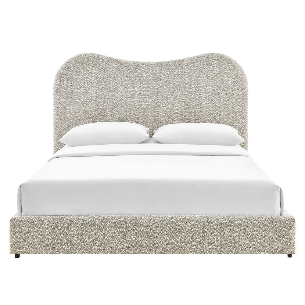 Seluna Boucle Queen Platform Bed - From Where Finds - 