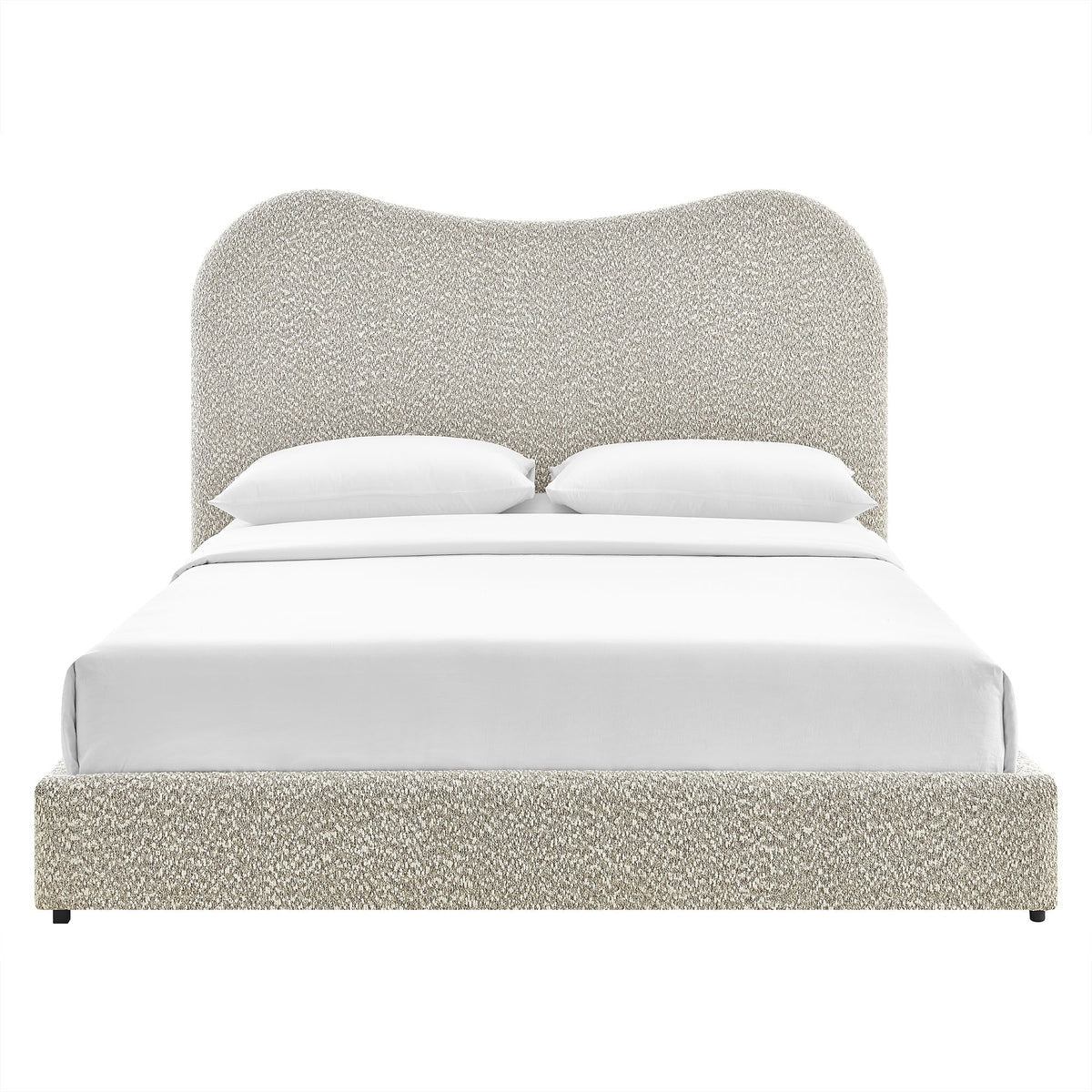 Seluna Boucle Queen Platform Bed - From Where Finds - 