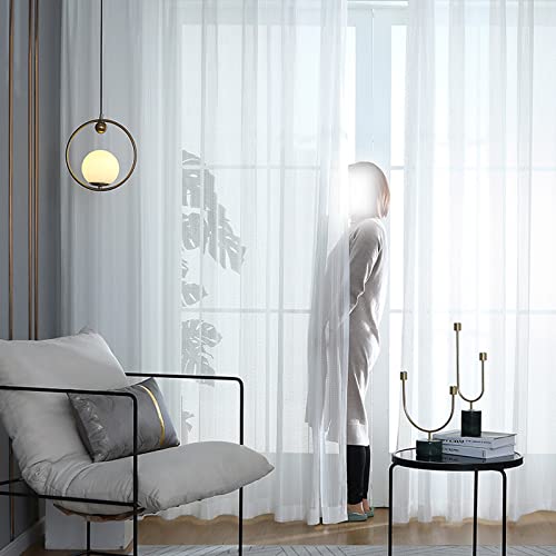 Semi Sheer Voile Window Curtain - From Where - 