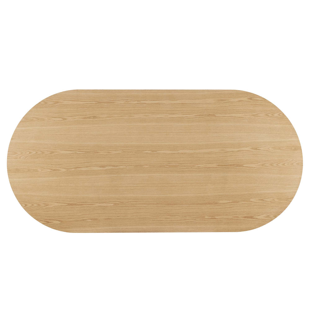 Senja 95" Oval Oak Dining Table - From Where Finds - 