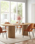 Senja 95" Oval Oak Dining Table - From Where Finds - 