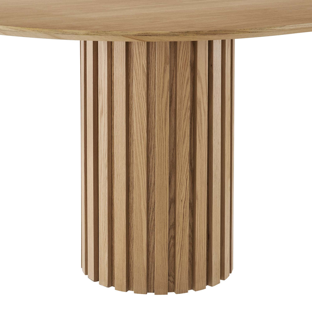Senja 95" Oval Oak Dining Table - From Where Finds - 