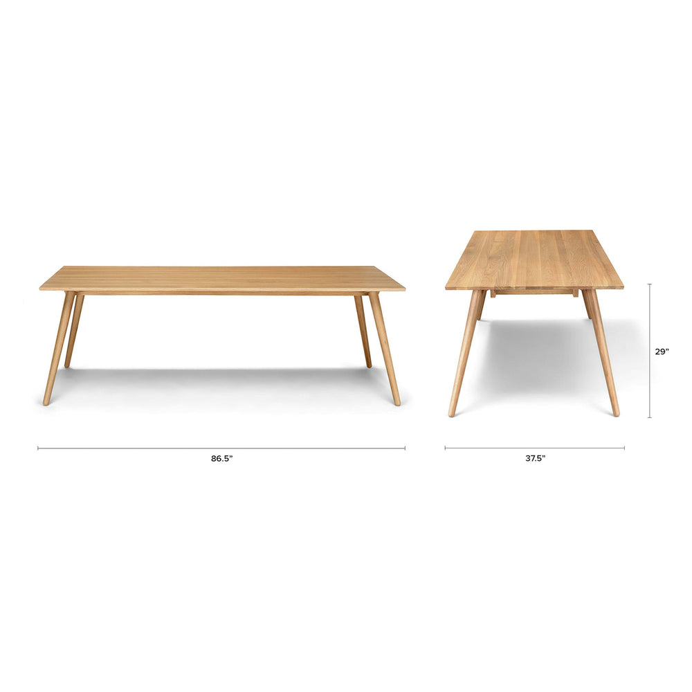 Seno 86.5" Dining Table - Oak - From Where - 