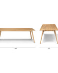 Seno 86.5" Dining Table - Oak - From Where - 
