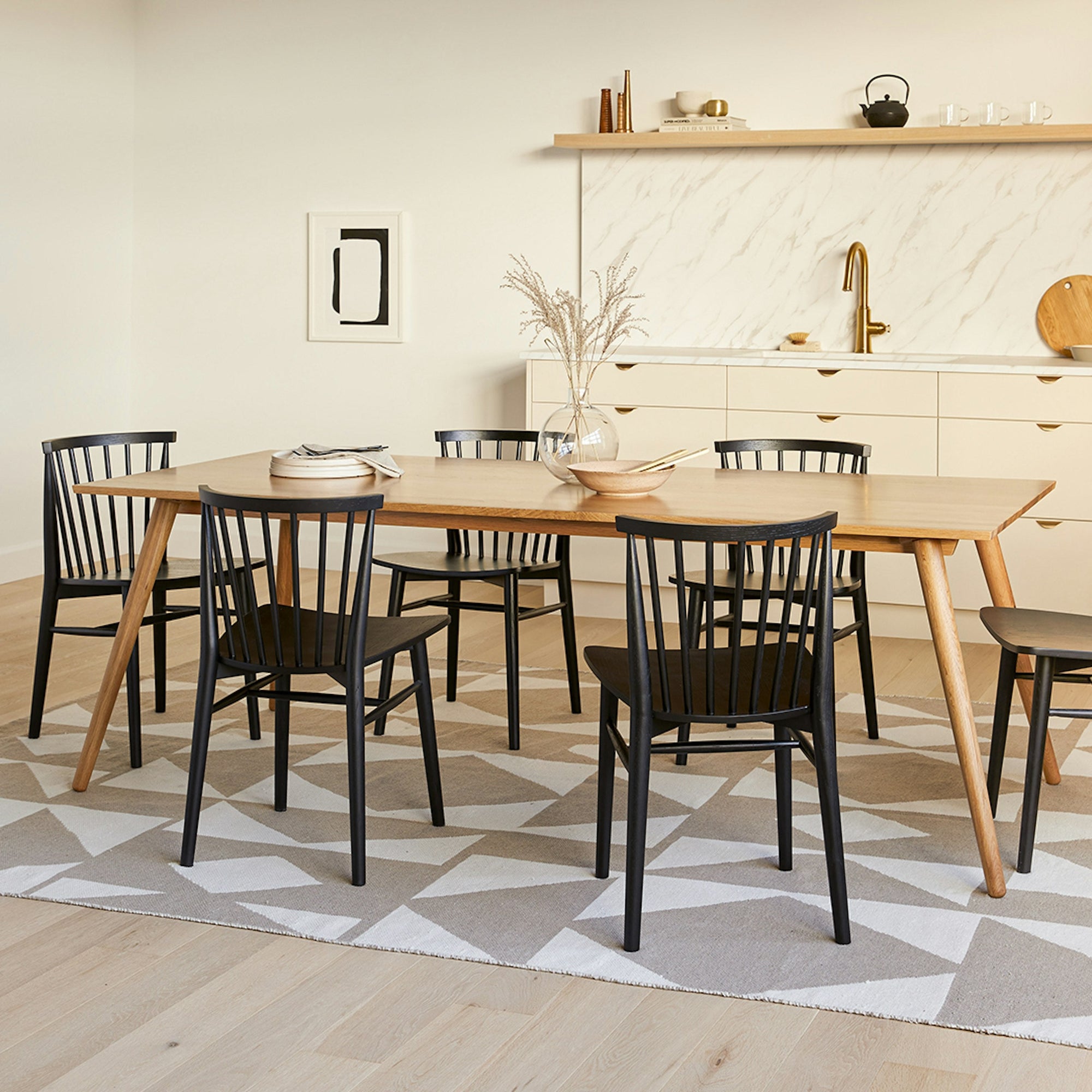 Seno 86.5" Dining Table - Oak - From Where - 