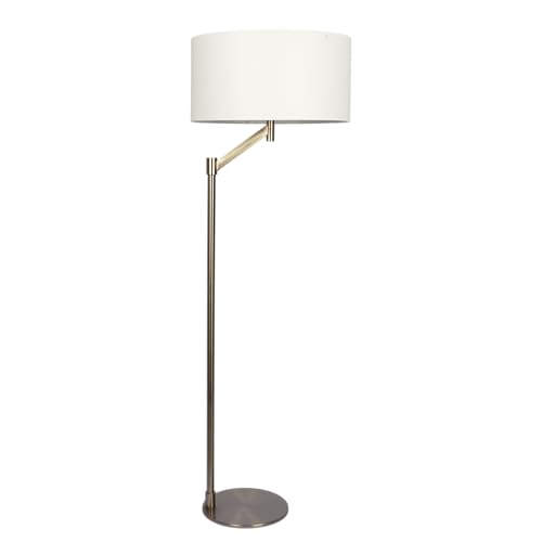Serene Brushed Nickel Floor Lamp - From Where Finds - 