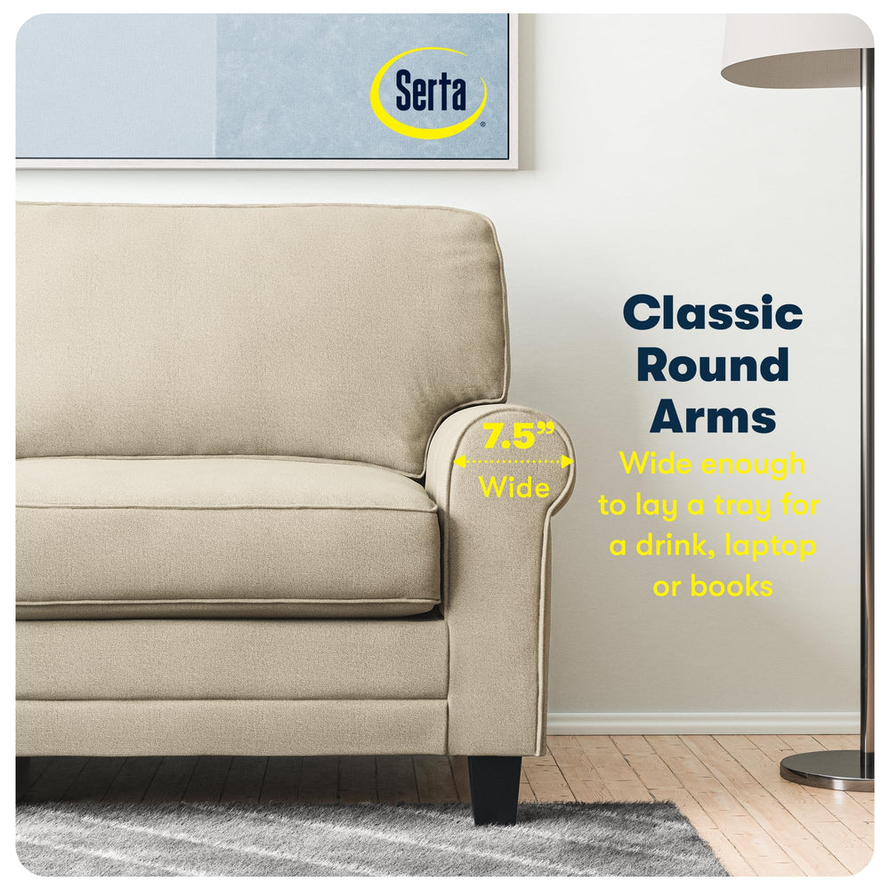 Serta Copenhagen Rolled Arm Sofa - From Where - 