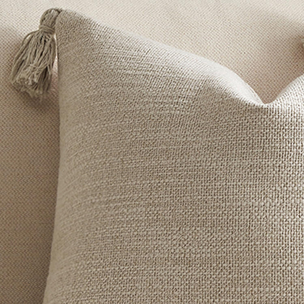 Set of 2 Light Beige Pillow Covers - From Where - 