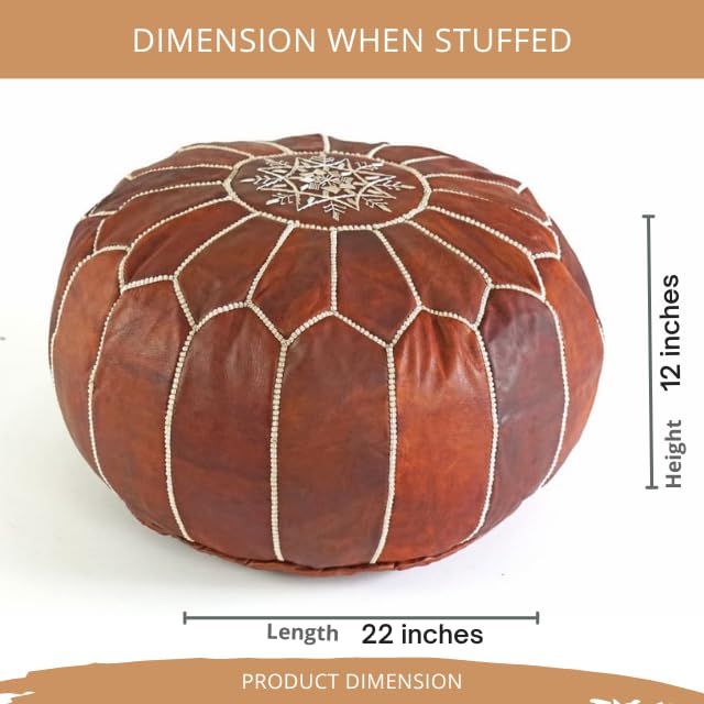 Set of 2 Moroccan Poufs Ottoman - From Where - 