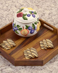 Set of 3 Octagon Serving Trays - From Where - 