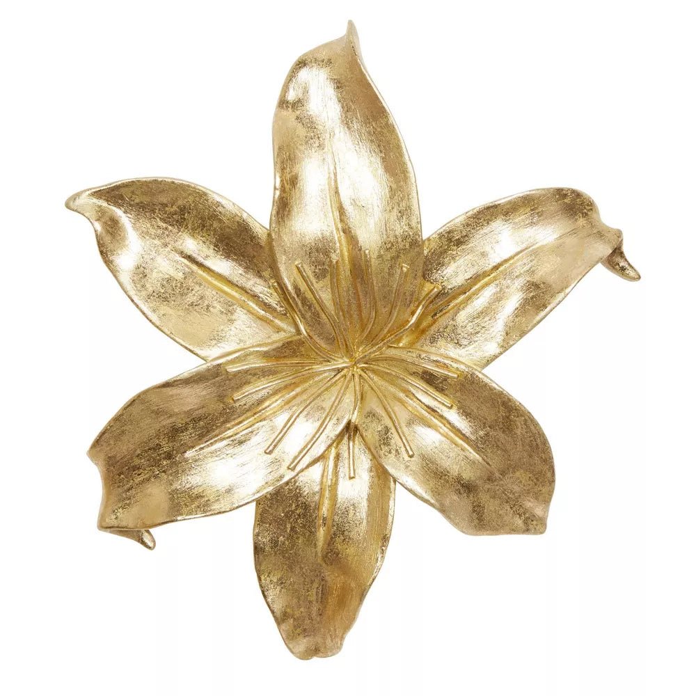 Set of 3 Polystone 3D Floral Wall Decors - Olivia & May - From Where - 