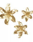 Set of 3 Polystone 3D Floral Wall Decors - Olivia & May - From Where - 