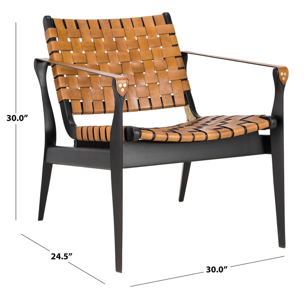 Dilan Leather Safari Chair