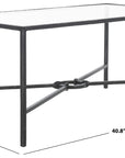 Tauri Forged Metal Rectangle angle Coffee Table- SFV9555B