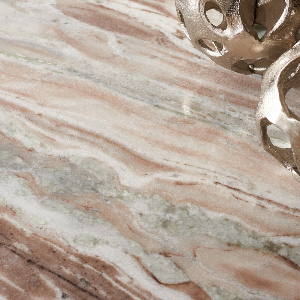 Valentia Tall Round Marble Accent Table- SFV9703B-2BX