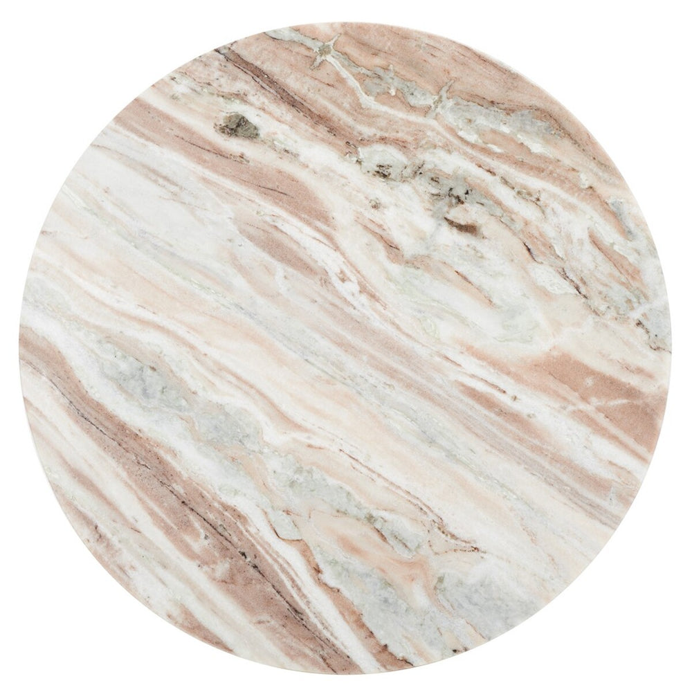 Valentia Tall Round Marble Accent Table- SFV9703B-2BX