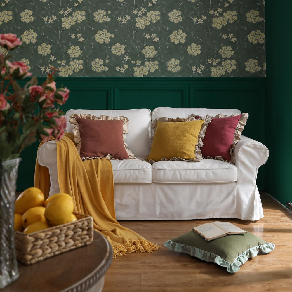 Shabby Chic Throw Pillow Covers (Set of 2) - From Where - 