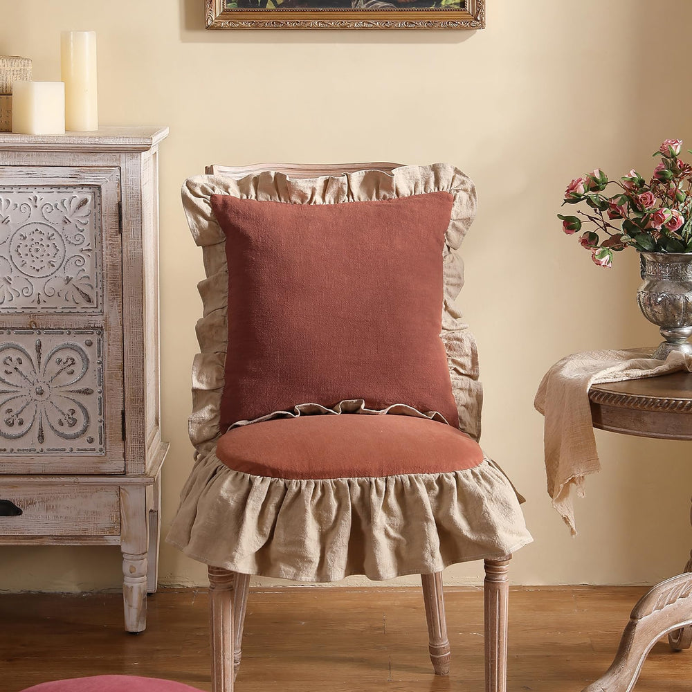 Shabby Chic Throw Pillow Covers (Set of 2) - From Where - 