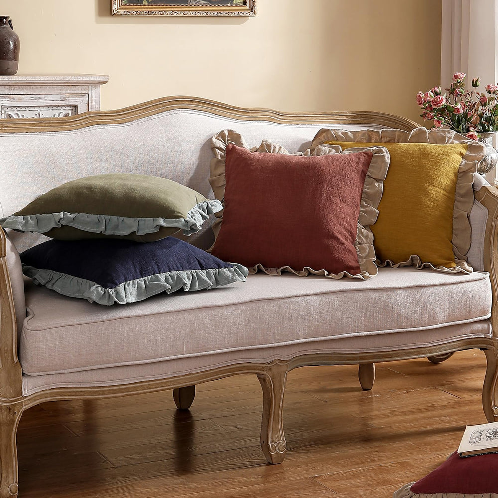 Shabby Chic Throw Pillow Covers (Set of 2) - From Where - 