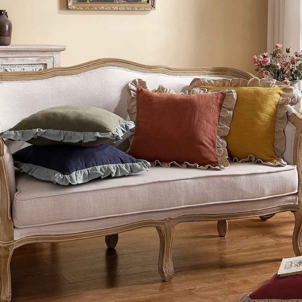 Shabby Chic Throw Pillow Covers (Set of 2) - From Where - 