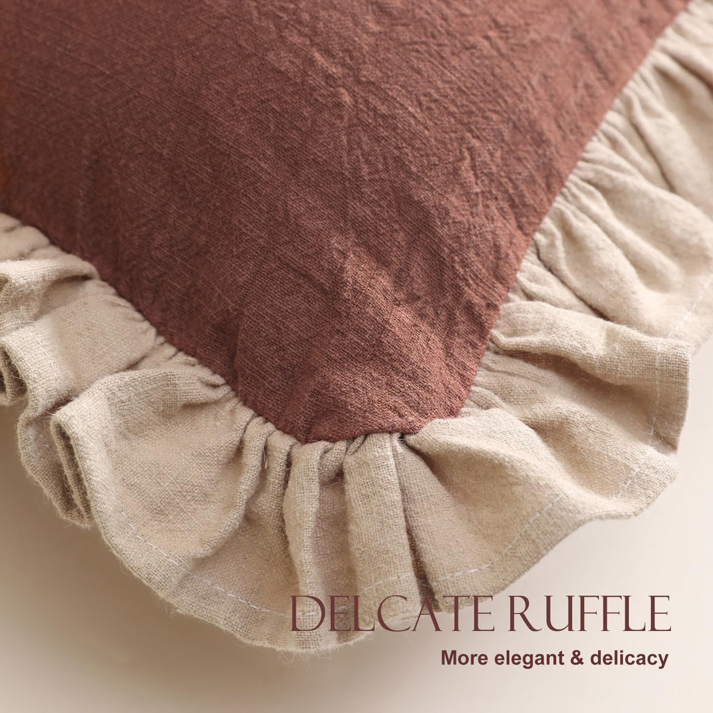 Shabby Chic Throw Pillow Covers (Set of 2) - From Where - 