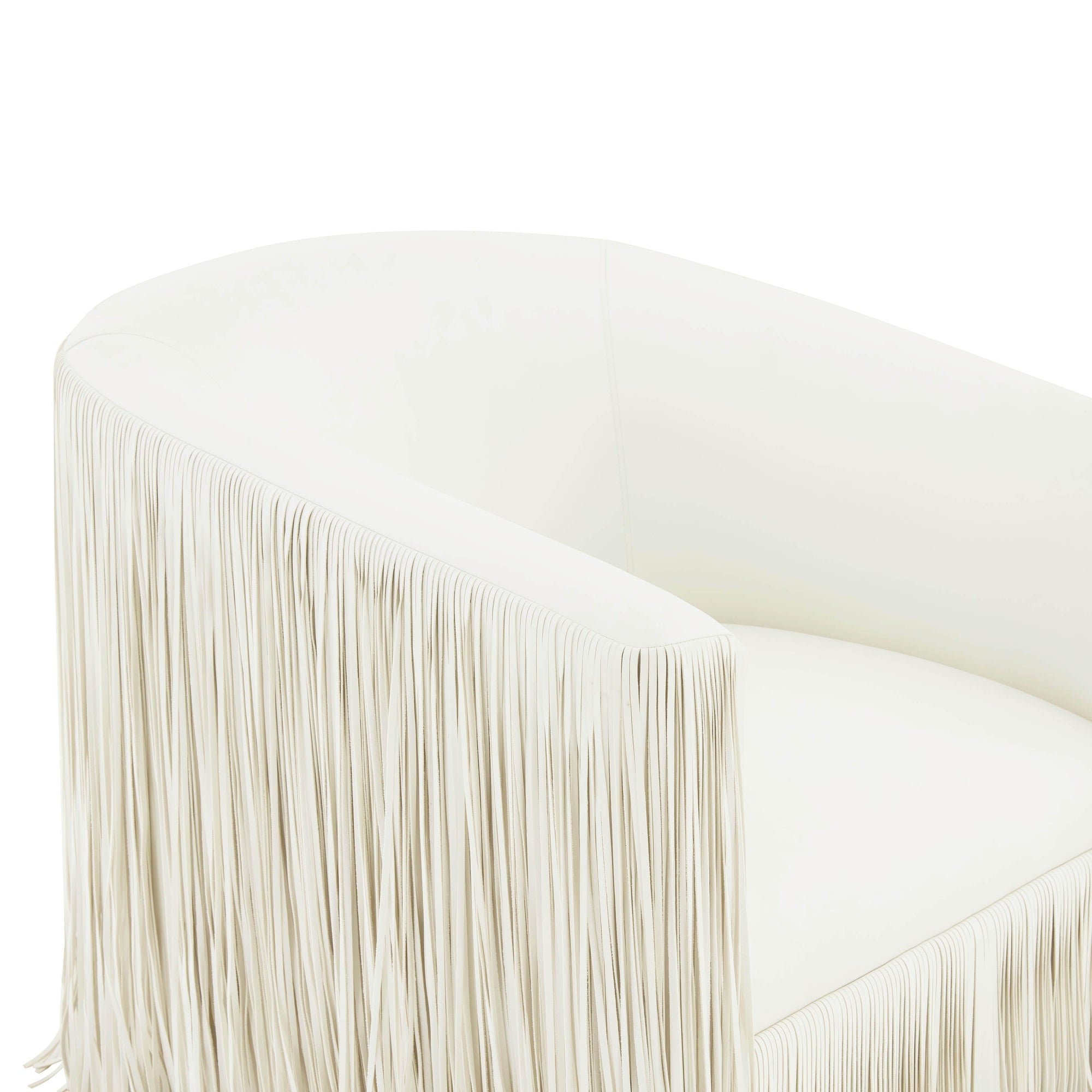 Shag Me Vegan Leather Swivel Chair - From Where - 
