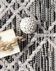 Shaggy Lattice Tassel Rug - From Where Finds - 