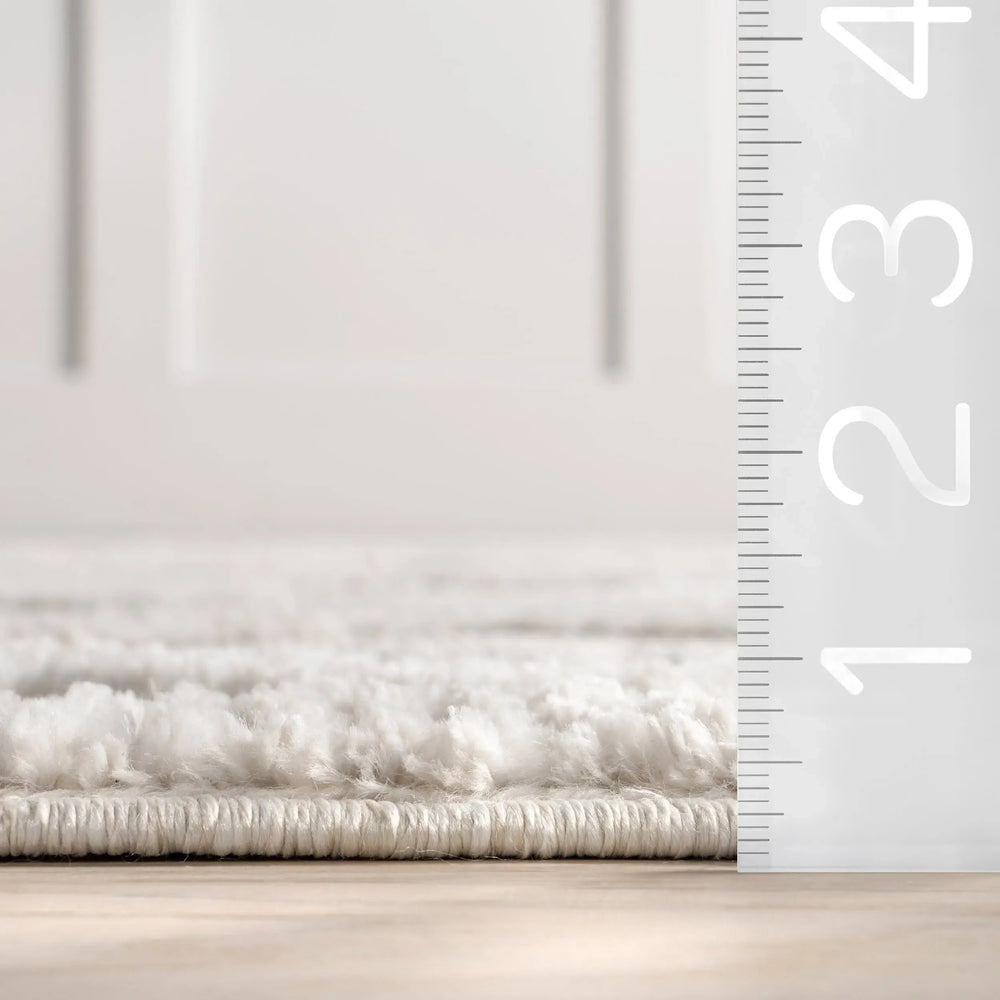 Shaggy Lattice Tassel Rug - From Where Finds - 