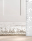 Shaggy Lattice Tassel Rug - From Where Finds - 