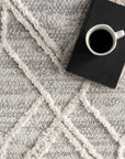 Shaggy Lattice Tassel Rug - From Where Finds - 