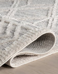 Shaggy Lattice Tassel Rug - From Where Finds - 