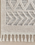Shaggy Lattice Tassel Rug - From Where Finds - 