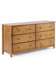 Shaker Solid Wood 6 Drawer Dresser - From Where - 
