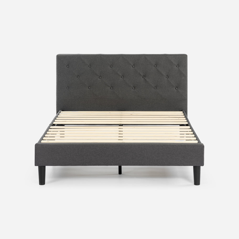 Shalini Upholstered Platform Bed Frame with USB Ports - From Where Finds - 