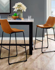Shantel Upholstered Bar Stool (Set of 2) - From Where - 