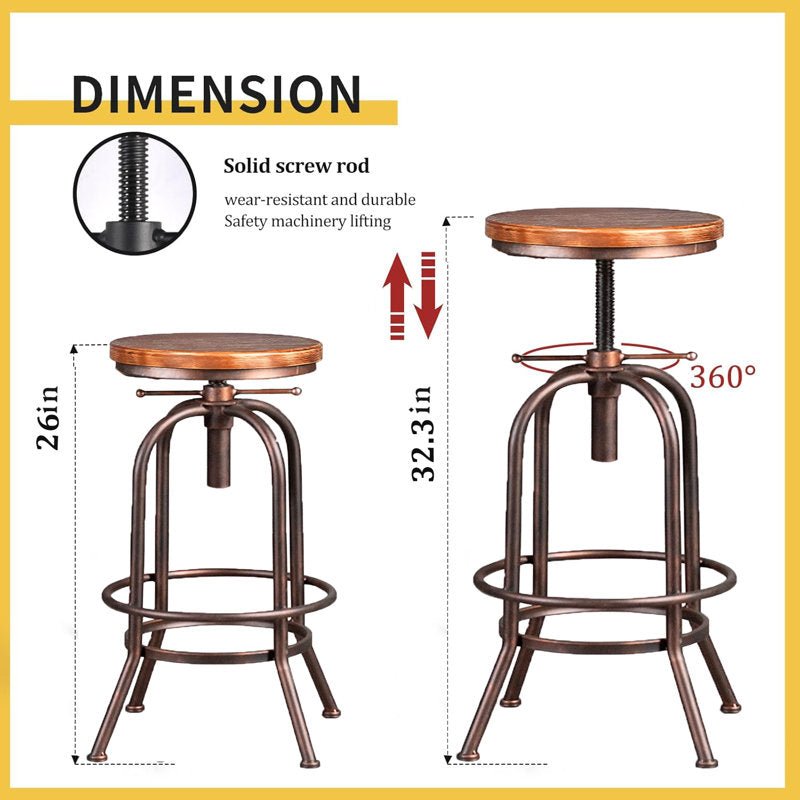 Shaylee Swivel Stool (Set of 4) - From Where - 