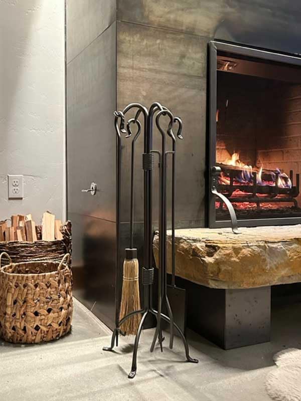 Shepherd's Crook Fireplace Tool Set - From Where - 