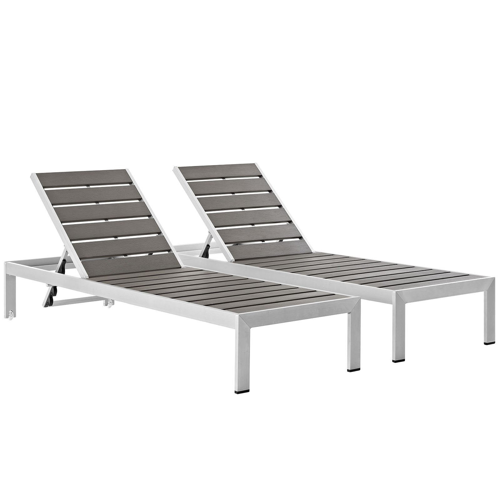 Shore Aluminum Chaise Lounge (Set of 2) - From Where - 