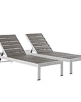 Shore Aluminum Chaise Lounge (Set of 2) - From Where - 