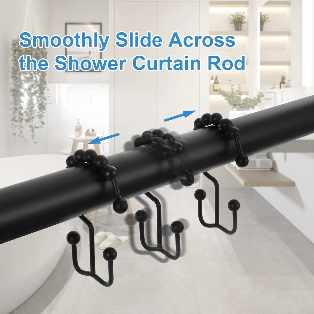 Shower Curtain Hooks Rings Set of 12 - From Where - 