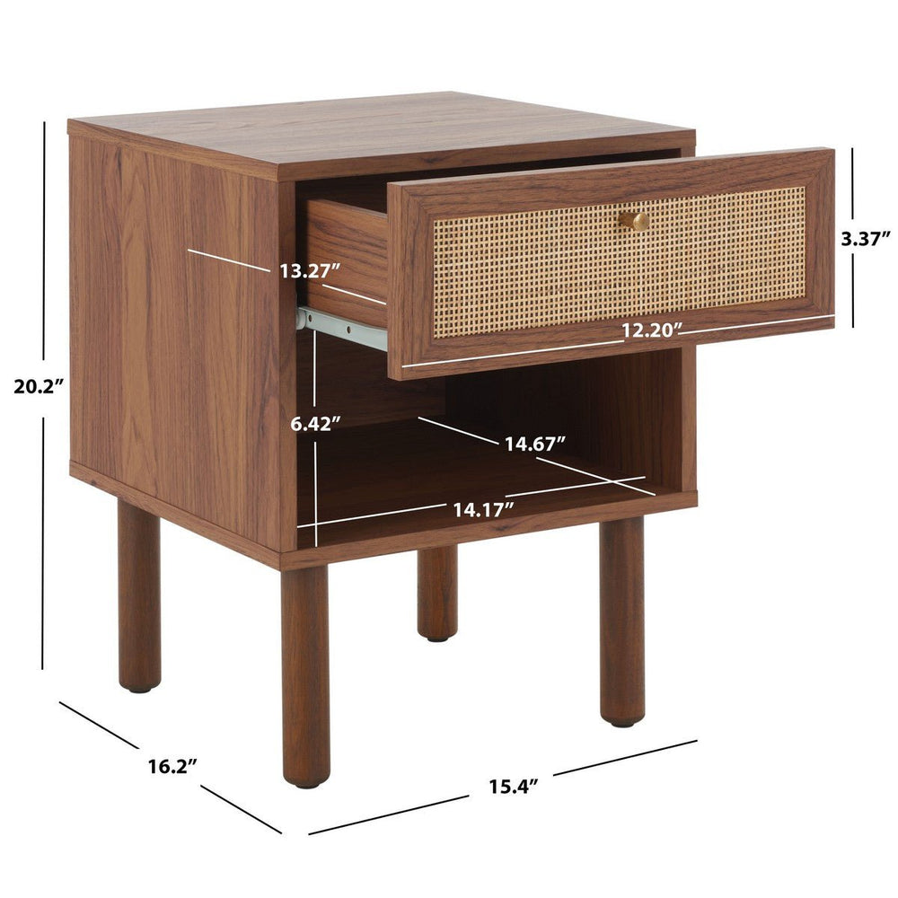 Silvanna Rattan Nightstand - From Where Finds - 